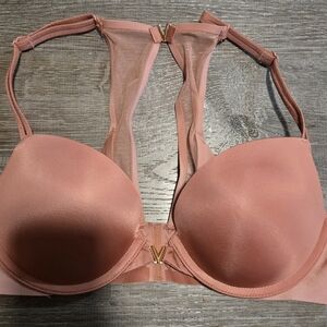 Victoria's Secret Blush Pink Bra with Gold Accent